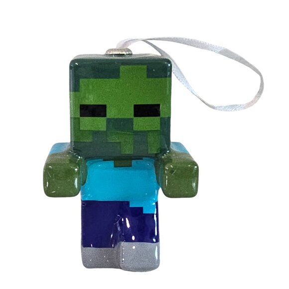 Minecraft Zombie Christmas Ornament Hanging Decoration 4.5" - Picture 1 of 7